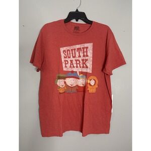 South Park T Shirt Mens Large Red Graphic Comedy Central Cartoon Licensed Tee
